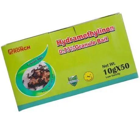 Insecticida RONCH, cebo granulado de hidrametilnon al 0.73% con baja toxicidad para matar hormigas