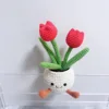 Lavabo individual rojo tulipán sonriente grande