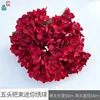 Five-headed mini hydrangea bouquet WZT red