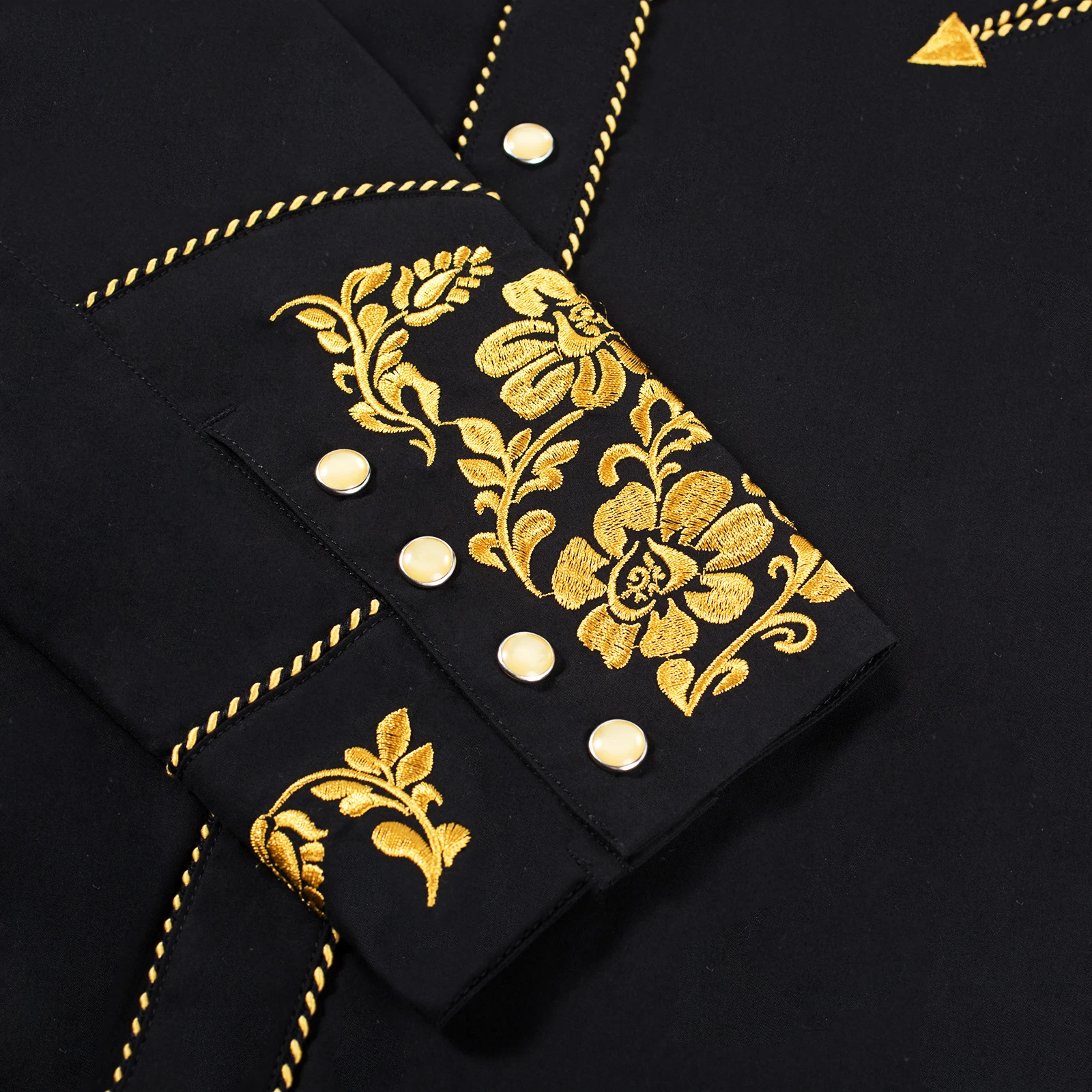 Men's Poly/Cotton L/S Horse Embroidery Western Shirts-PS560L-506
