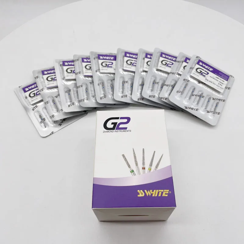 Ce Approved Original Ssw Diamond Burs 5burs/pack Ss White Rotary Dental