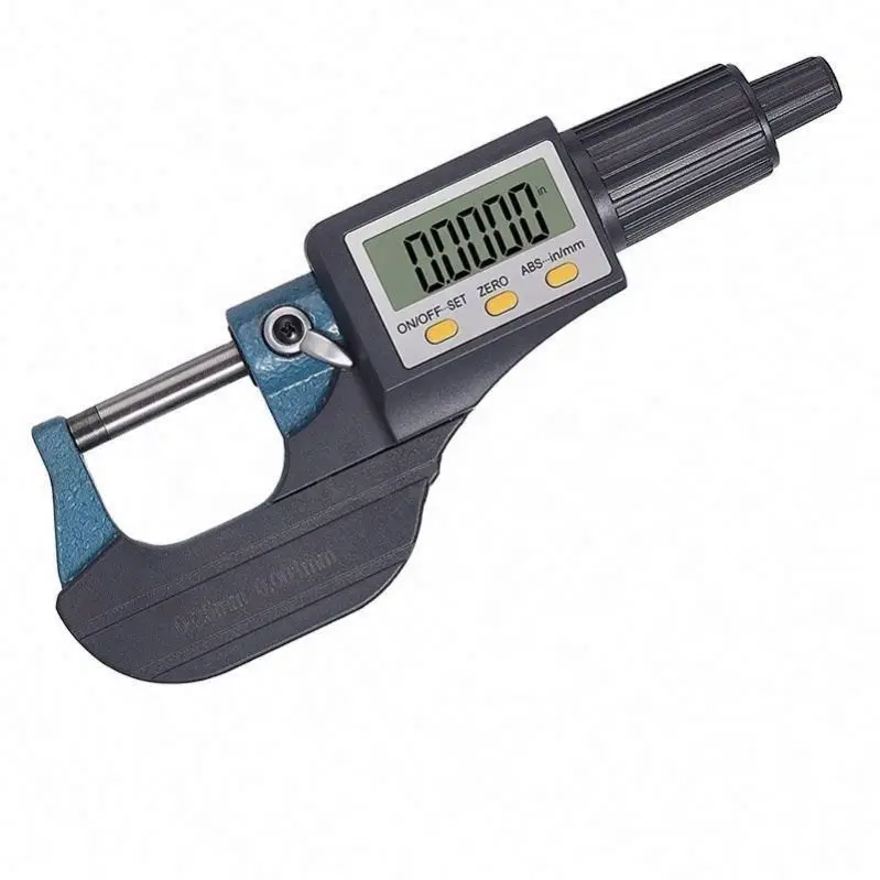 TEBAK Hand Tools Electronic Micrometer 0-25mm Micro Digital Outside Electronic Micrometer Gauge 0.001mm Digital Caliper Gage