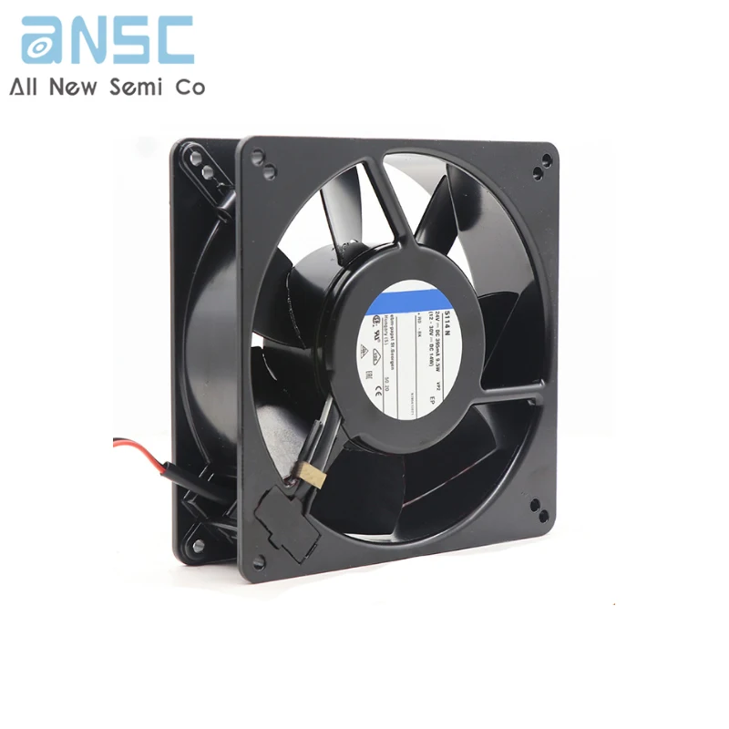 Original Axial fan 5114N 24V 9.5W 135*135*38MM High temperature fan