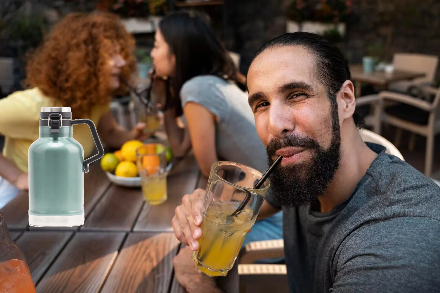 Growler 64oz Classic Stainless Water Thermos Bottle Vacuum Cup 1900ml