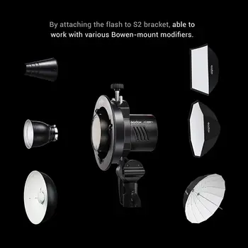 Godox AD100pro 100Ws 2.4G TTL Photography Flash Strobe 1/8000 HSS Pocket Flash Light with 2600mAh Lithium Battery detail image