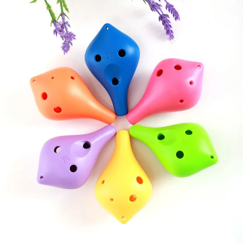 Ocarina En Résine à 6 Trous - Ton Alto En C - Instrument Facile à Apprendre, Portable - Plusieurs Couleurs