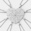 Silver 8 Heart