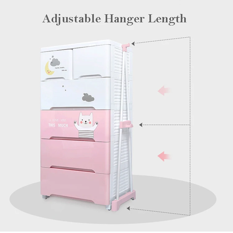 Современная мебель для гостиной и спальни пластиковый складной шкаф органайзер хранения ящик портативный с вешалкой