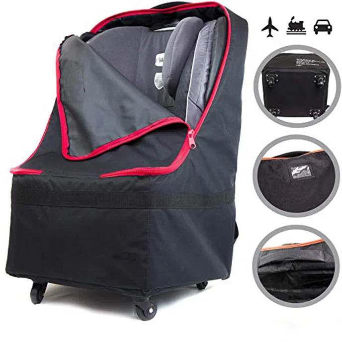 wheeled car seat travel bag