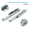 Euro type 3-fold soft close concealed slide with pins