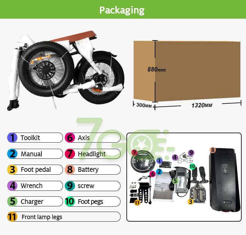 7Go EB4 EB2 NL  Regulation  Eu Warehouse Electric Bike  20inch Fat Tire E-bike 250w  Bicycle 25km/h Top Speed Adult Fatbike