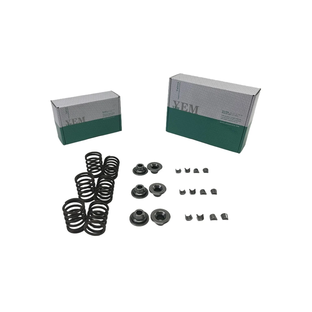WG972 Machinery Valve Spring Kit Spring Seat & Retainer for Kubota Engine Repair Kit Engine Parts