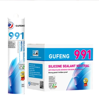 300mL White Silicone Sealant Adhesive & Sealants for Construction & Woodworking Neutral Type for Home Decoration