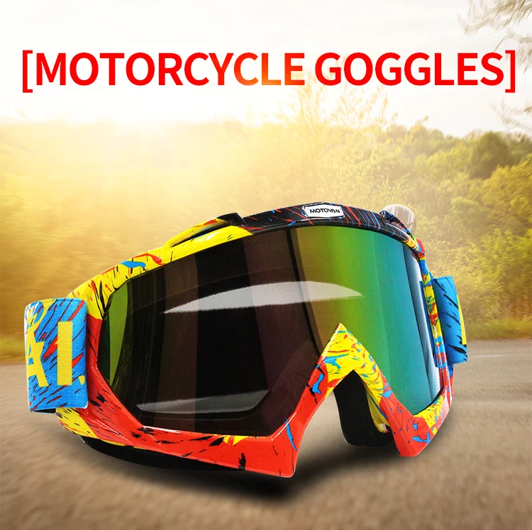 Motovan Custom Motocross Goggles Motorcycle Riding Goggles Dirt Bike