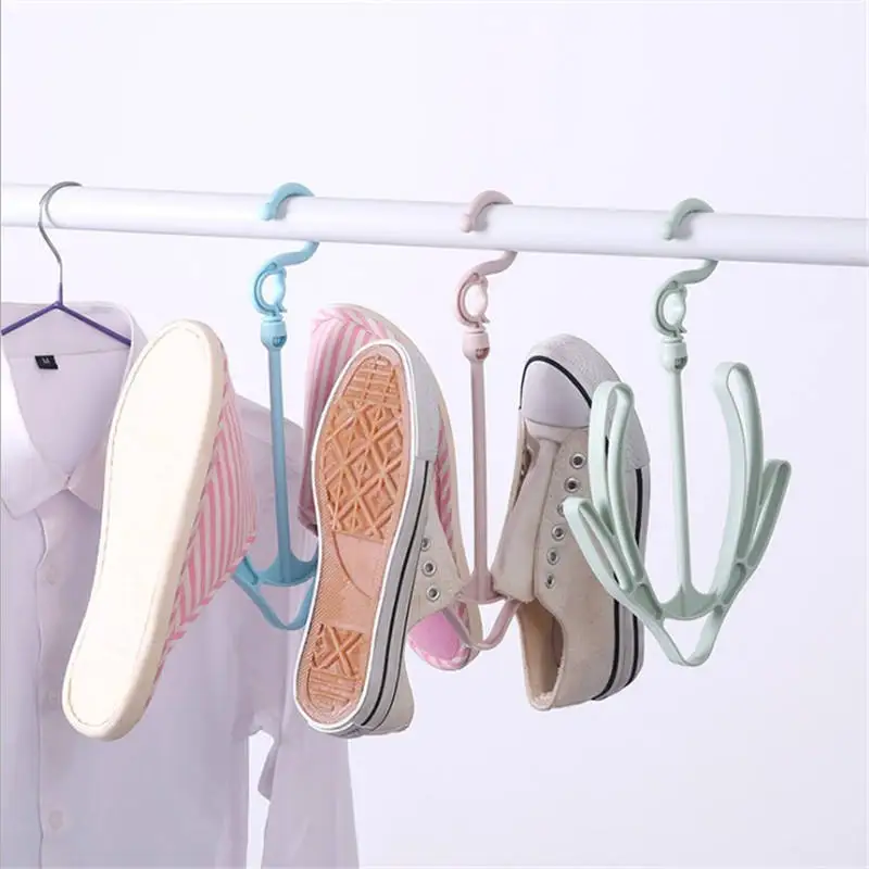 Plastic Shoe Dryer Hanger Drying Shoe Rack Creative Double Hook Outdoor ...