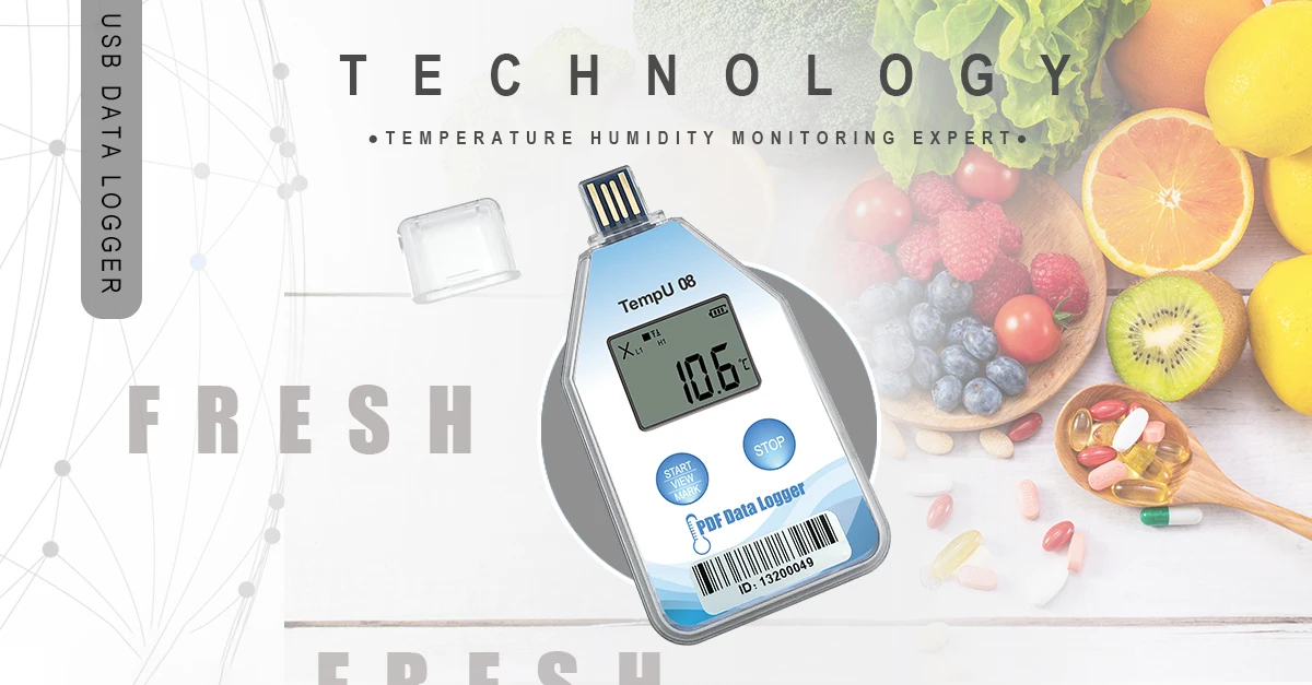 Tempu02 Freezer Disposable Data Logger Single Use Temperature Recorder ...
