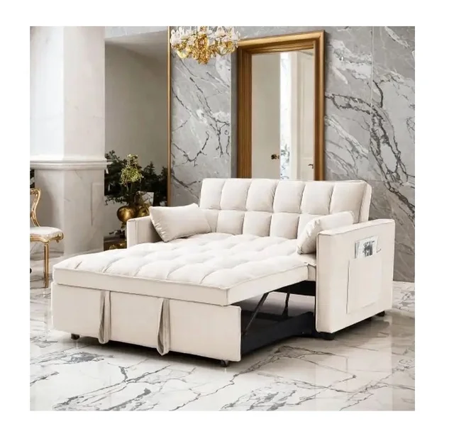 Modern corner couch sofa turns to bed sofa with sleeping function