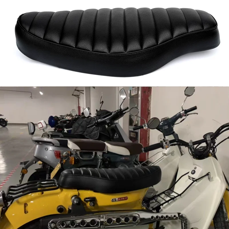 モーターサイクルスクーターシートアセンブリ54CMレザーサドルは