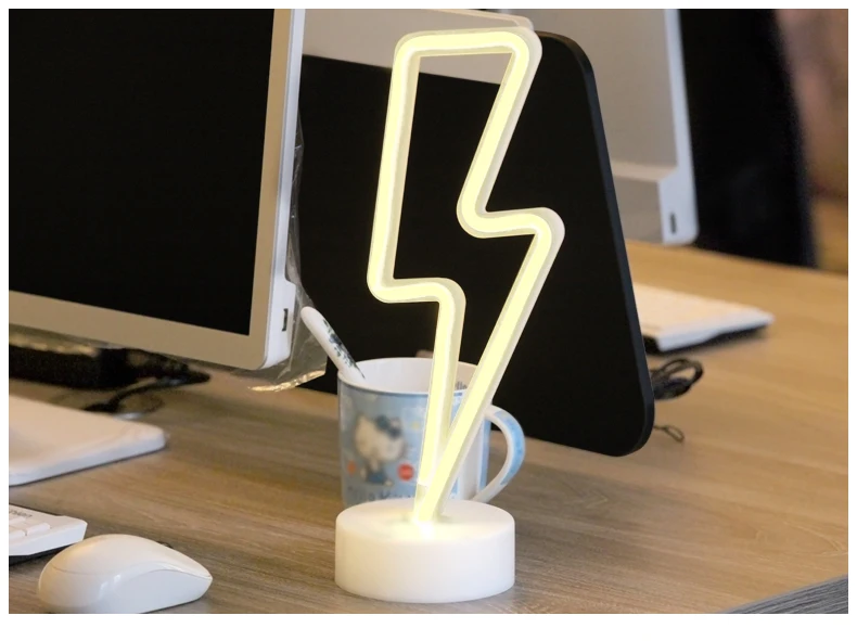 Lightning Signs LED Neon Night Light Indoor Desk Table Party Christmas Wedding Decoration Neon Lamp supplier