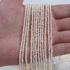 Pearl Pearls Freshwater Pearls 2-2.5mm White Loose Pearl Freshwater Strand Potato Pearl Bead Natural Pearls