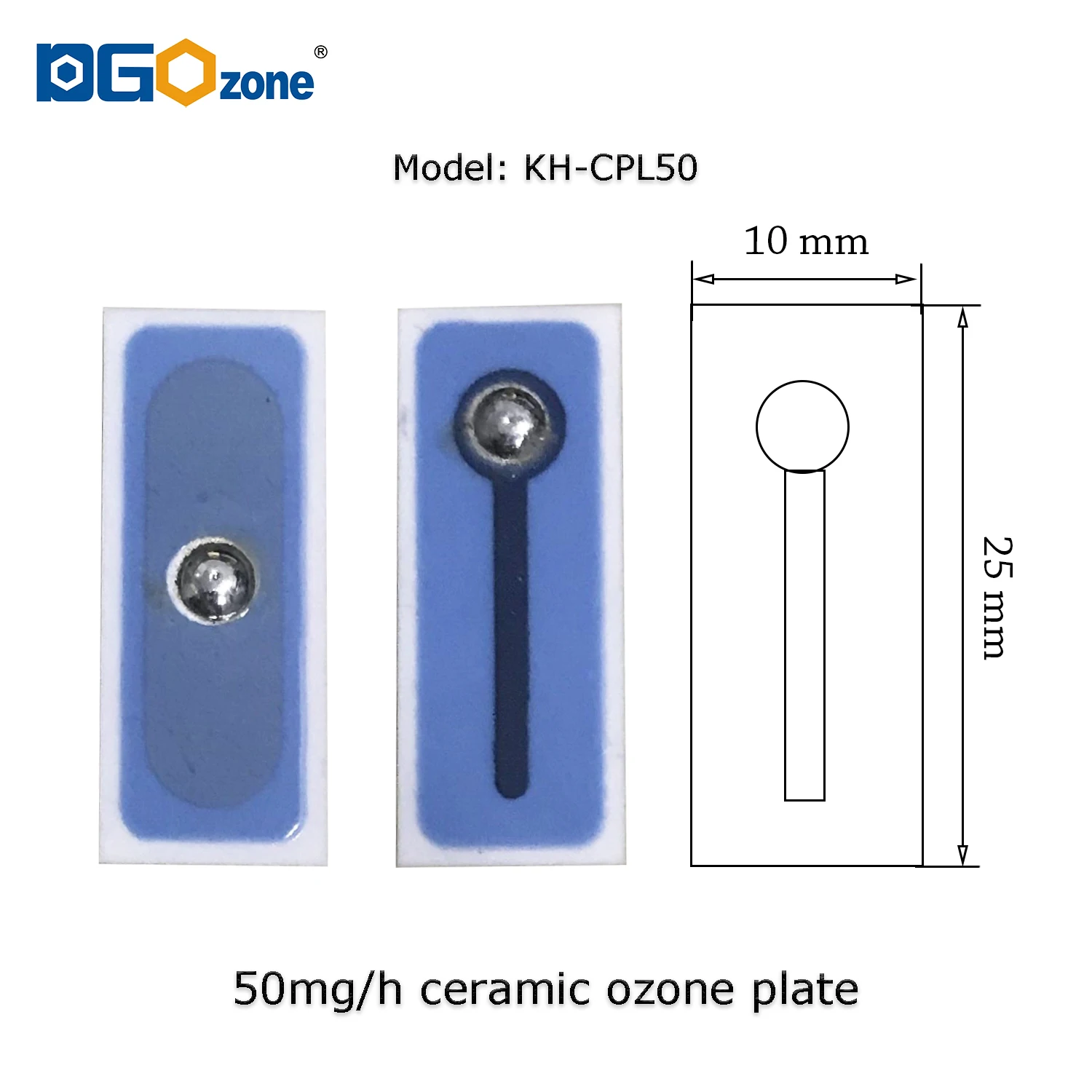 Озонатор DGOzone керамическая пластина для генераторов озона 50 мг длительный срок