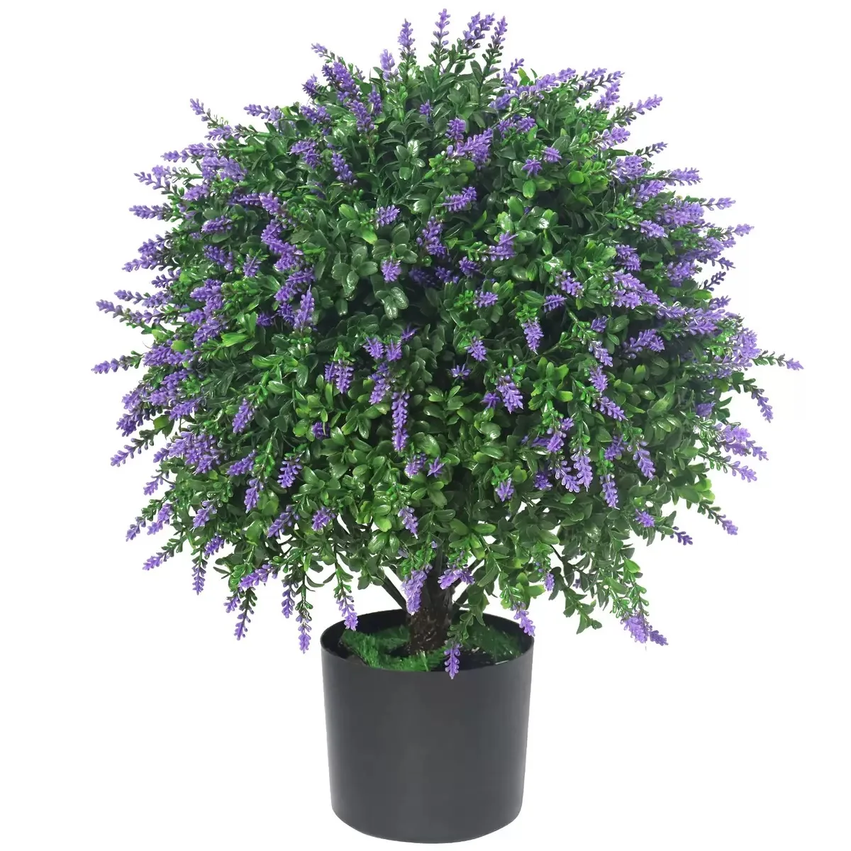 Factory Supplier Faux Cypress Lavender Plant Ball Topiary Artificial Bushes  Tree for Front Porch Garden Indoor Outdoor