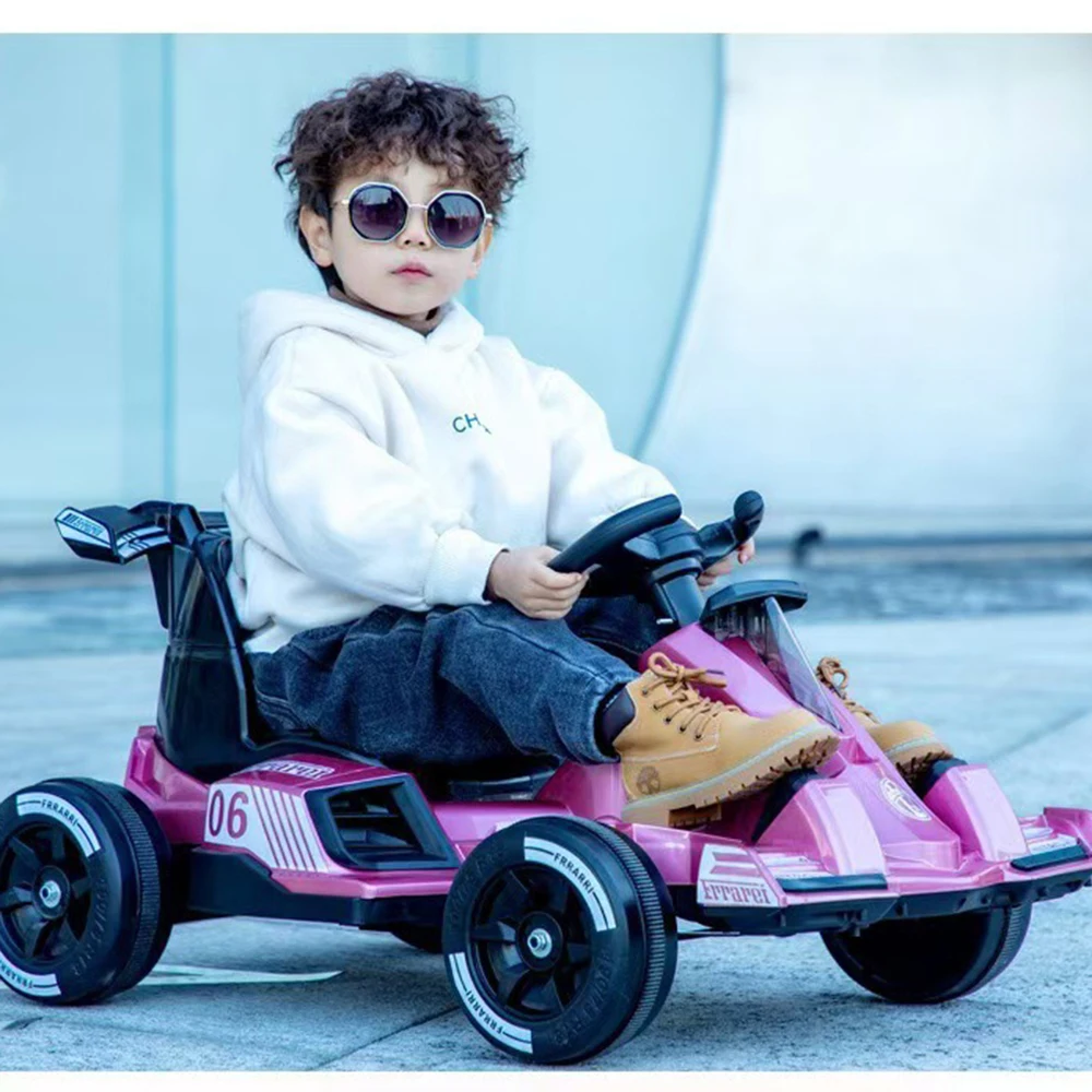 Children 1-6 Years Old Electric Four Wheel Drifting Boys Girls Remote Control Metal Battery-Powered Kid's Car