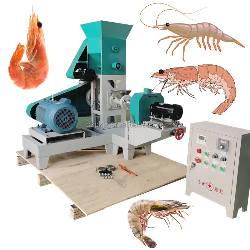 Small Floating Fish Feed Pellet Machine Pet Catfish Shrimp Food Larva Feeds Making Extruder