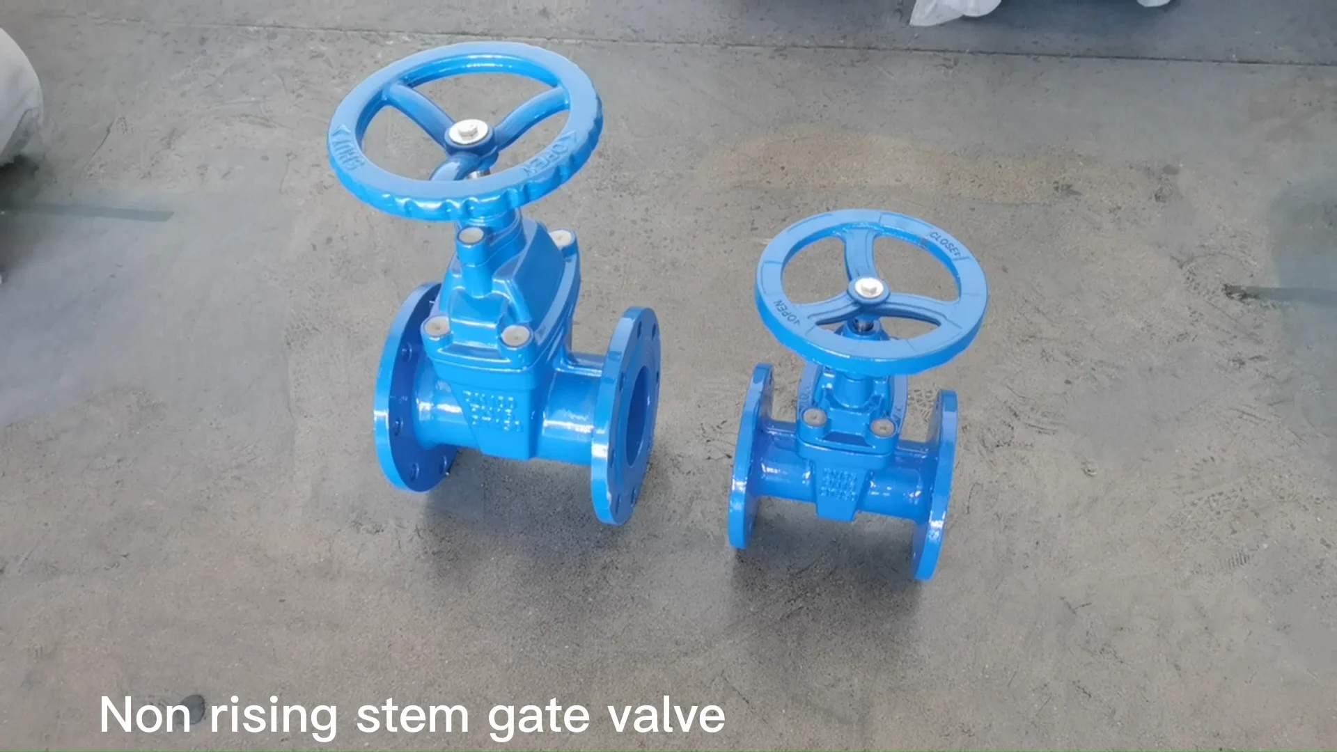 Cast Iron Flanged Resilient Seated Non Rising Stem Water Gate Valve ...