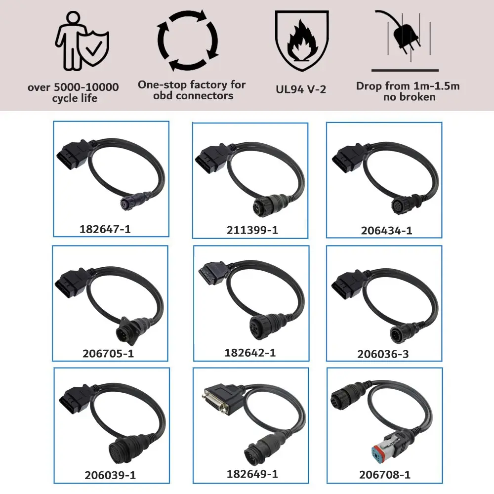 Automotive Circular Superseal Series Socket 3 4 7 9 14 16 28 37 Pin Round Plug Male Female 16pin Amp Cpc Connector