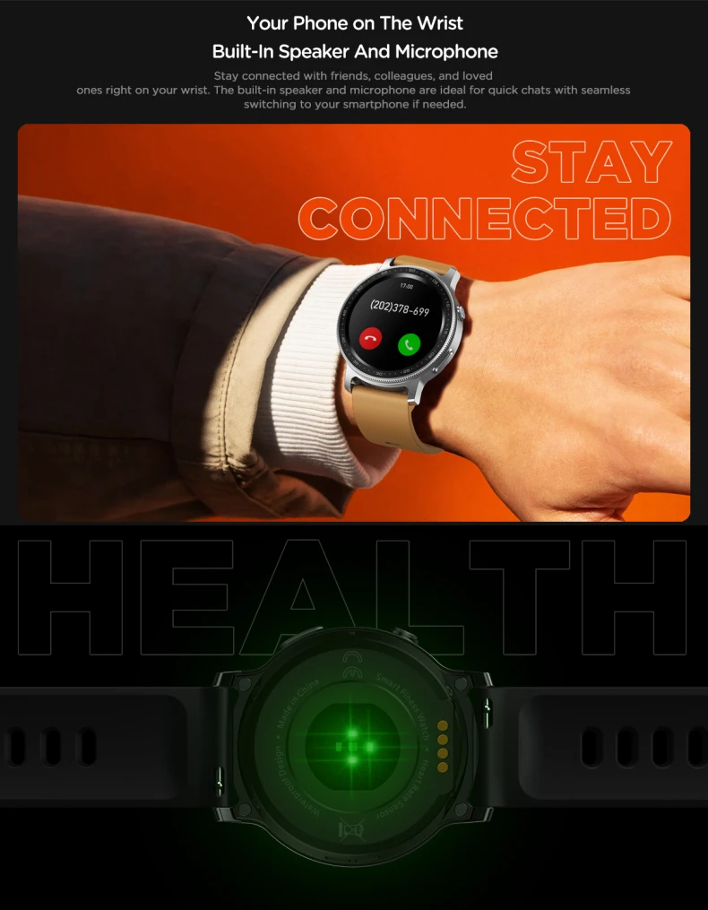 Zeblaze GTR 2 Smart Watch BT Call Heart Rate Spo2 Blood Oxygen Health Multiple Exercise Modes GTR2 Smartwatch