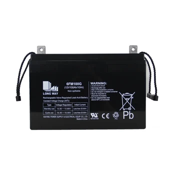 Reliable 12V100ah UPS Solar System Power Backup Float Charging  Lead Acid Gel Battery