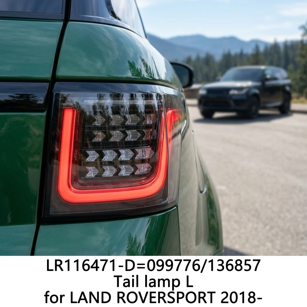 LR116471-D=099776/136857 Universal Fit Standard Size Tight Sealing Strict Inspection Tail Lamp L for LAND ROVER SPORT 2018-