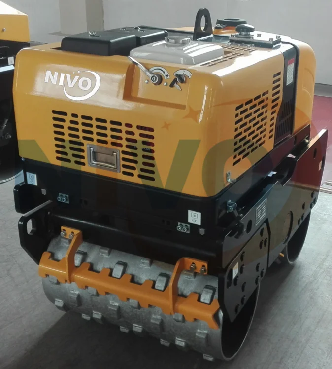 NIVO NV301C 1ton Mini Remote Control Trench Double Drum Vibratory 200kg to 40ton Optional Road Roller Compactor Machine or Parts