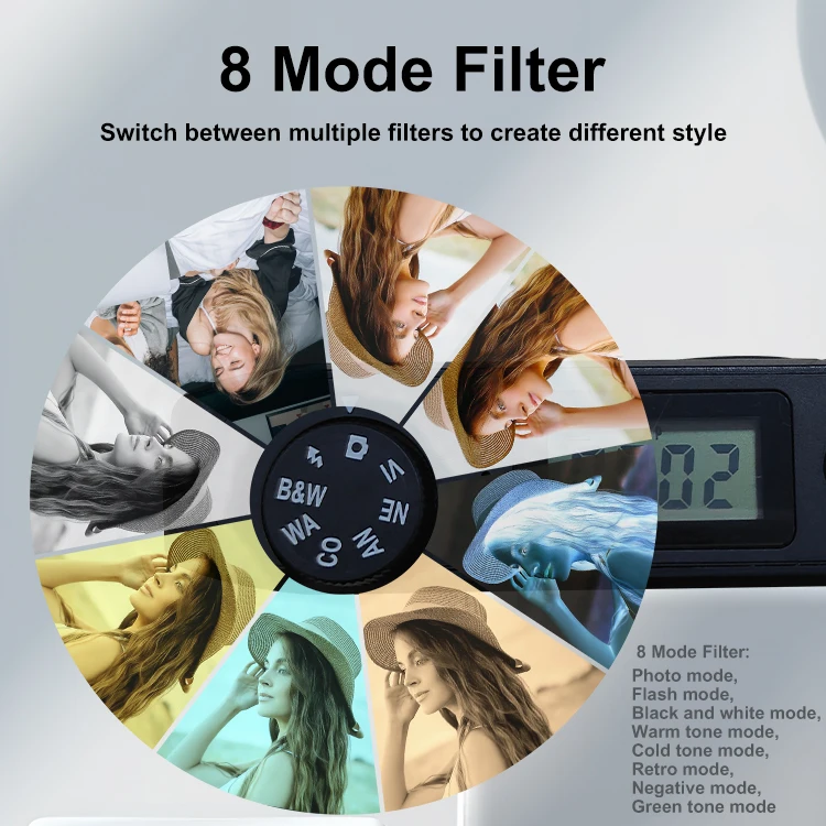 Custom Logo Retro Screen-free Compact Flash Light Without Screen Digital Camera No Screen with Photo Counter