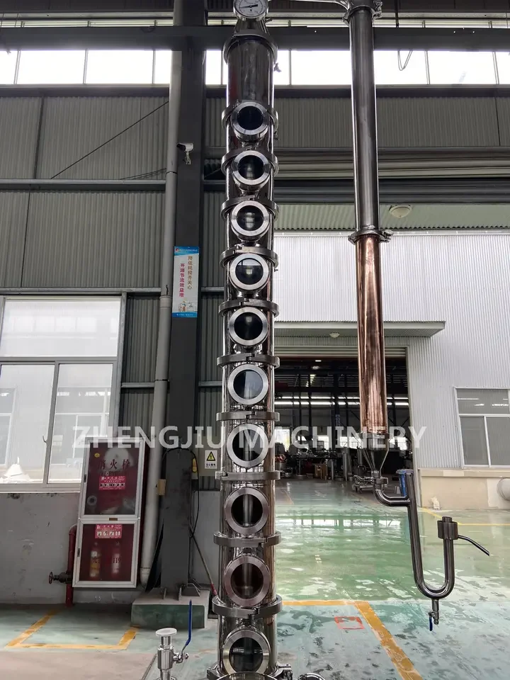 ZJD200l Ethanole Alcohole 96 Small Scale Ethanol Production Plant Ethanole Making Machines Column Distiller
