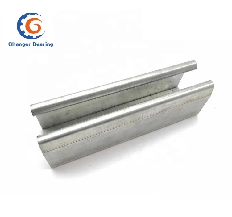 High Quality Top or Bottom Sliding Door Wheel Rail Zinc Plated Roller Guide Track for Sliding Door