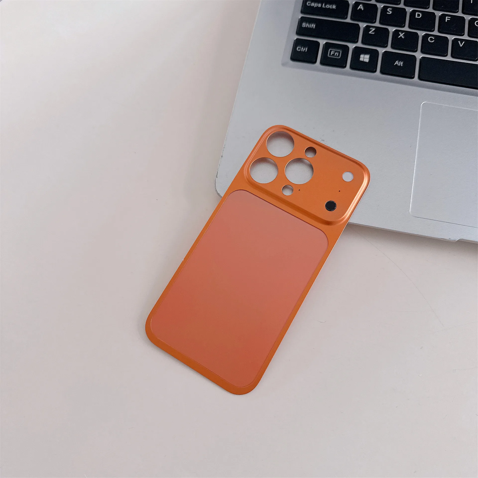 New High Quality Aluminum Oneness Posterior Membrane for iPhone 16 15 14 13 Pro Max Large Window Frosted Back Sticker Film