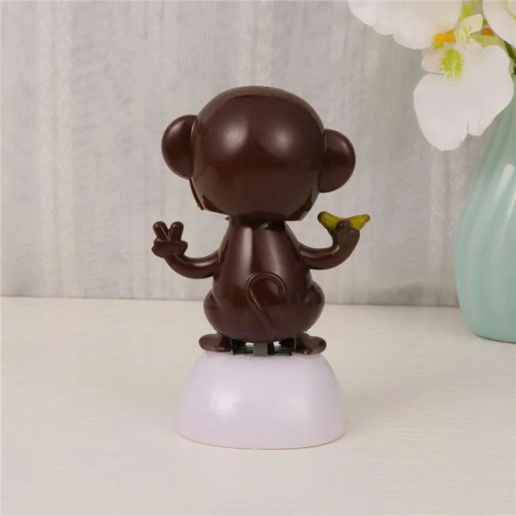 Танцующая обезьяна на солнечной батарее, игрушка, украшение автомобиля