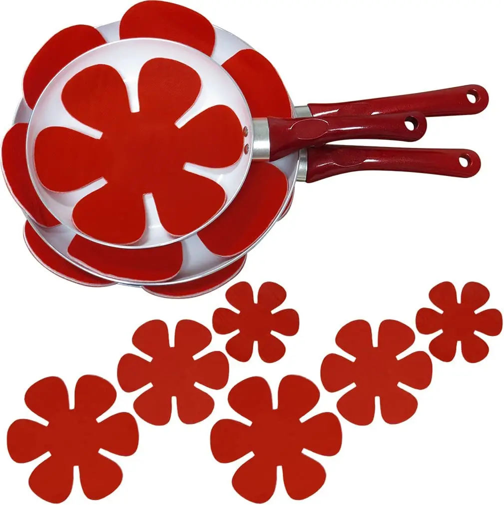 Antislip Felt Pot And Pan Protectors 3 Different Size Cookware