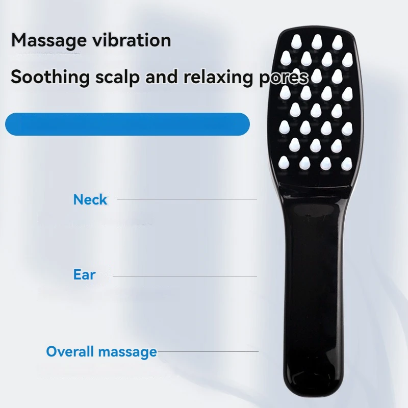 Popular Design Wireless Private Label Led Light Vibration Electric Massage Hair Brush Hair Growth Comb for Salon Use