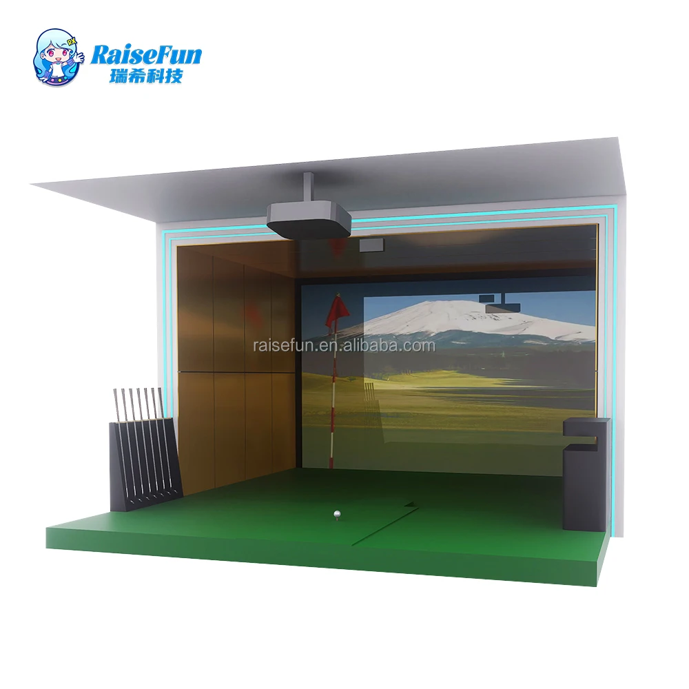 Latest Interactive Golf Simulator Projection Indoor Sports Equipment Digital Motion Reality Sport for Arcade Park Home Gameroom