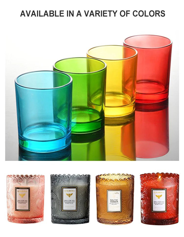 Wholesale 12 Oz 16 Oz Thick Candle Jars Round Empty Luxury Glass