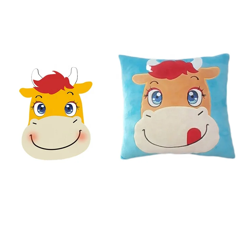 Cheap Custom Low MOQ Soft Fabric plush pillows Stuffed Pillow Custom pillow animal Plush Toy