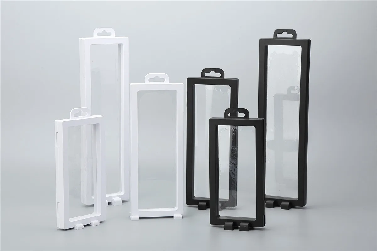 Прозрачный чехол для хранения упаковочная витрина прозрачная мембрана плавающая рамка 3d подвеска ювелирный дисплей рамка