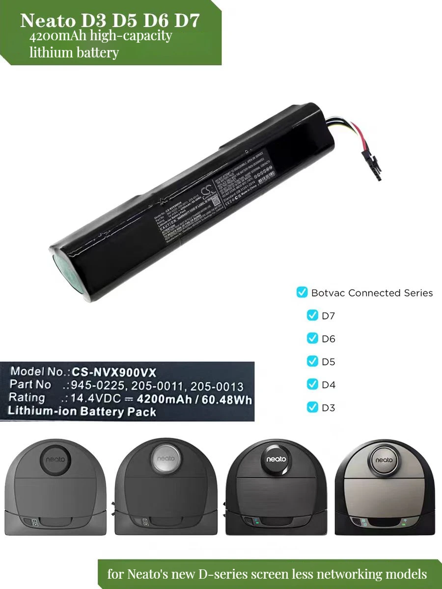 Neato Robotics - 945-0225 - Hi-Capaciteit Li-Ion Batterij voor D3 D4 D5 D6 D7