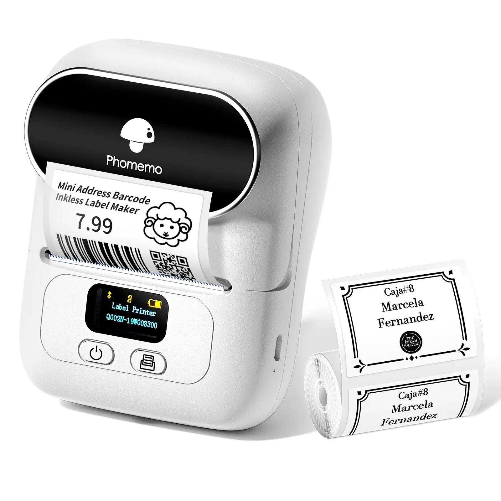 Pristar P15 Bluetooth Labelprinter – Draadloos, Oplaadbaar, Voor IOS En Android, Met Marklife-app, Ideaal Voor Thuis En Kantoor