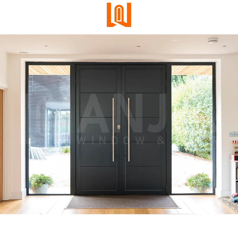 Customizable Entry Security Doors Aluminum Exterior Armored Doors with Anti-Theft Feature Finished Latest Design