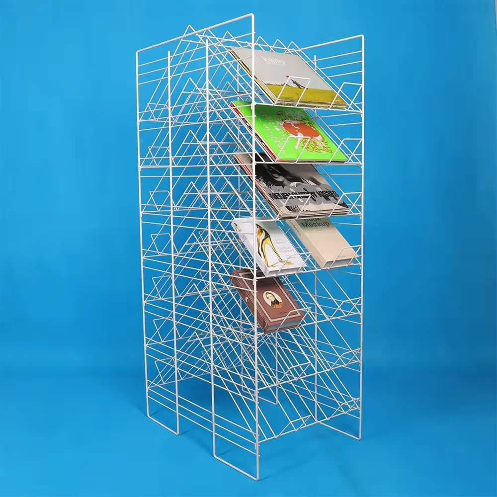 Scrapbook 12x12 Paper Wire Rack Display - Double-Side Merchandising
