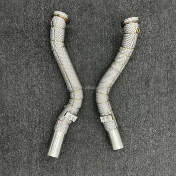 304 Stainless Steel Exhaust Downpipe with Heat Insulation Layer Is Suitable for Maserati Ghibli's Second Drive